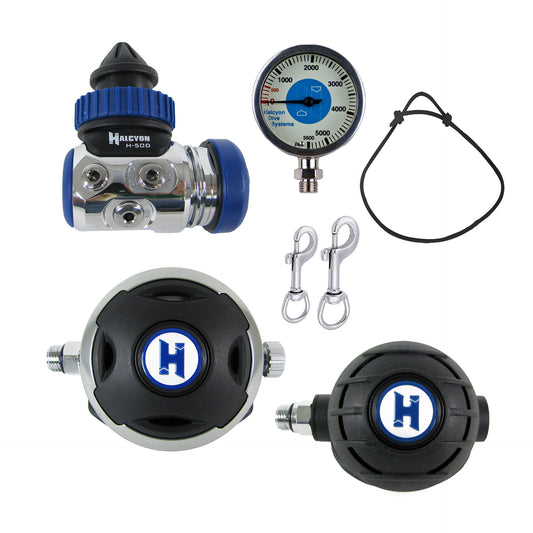 Halcyon Recreational Diving Regulator Set - H50D/Halo/Aura