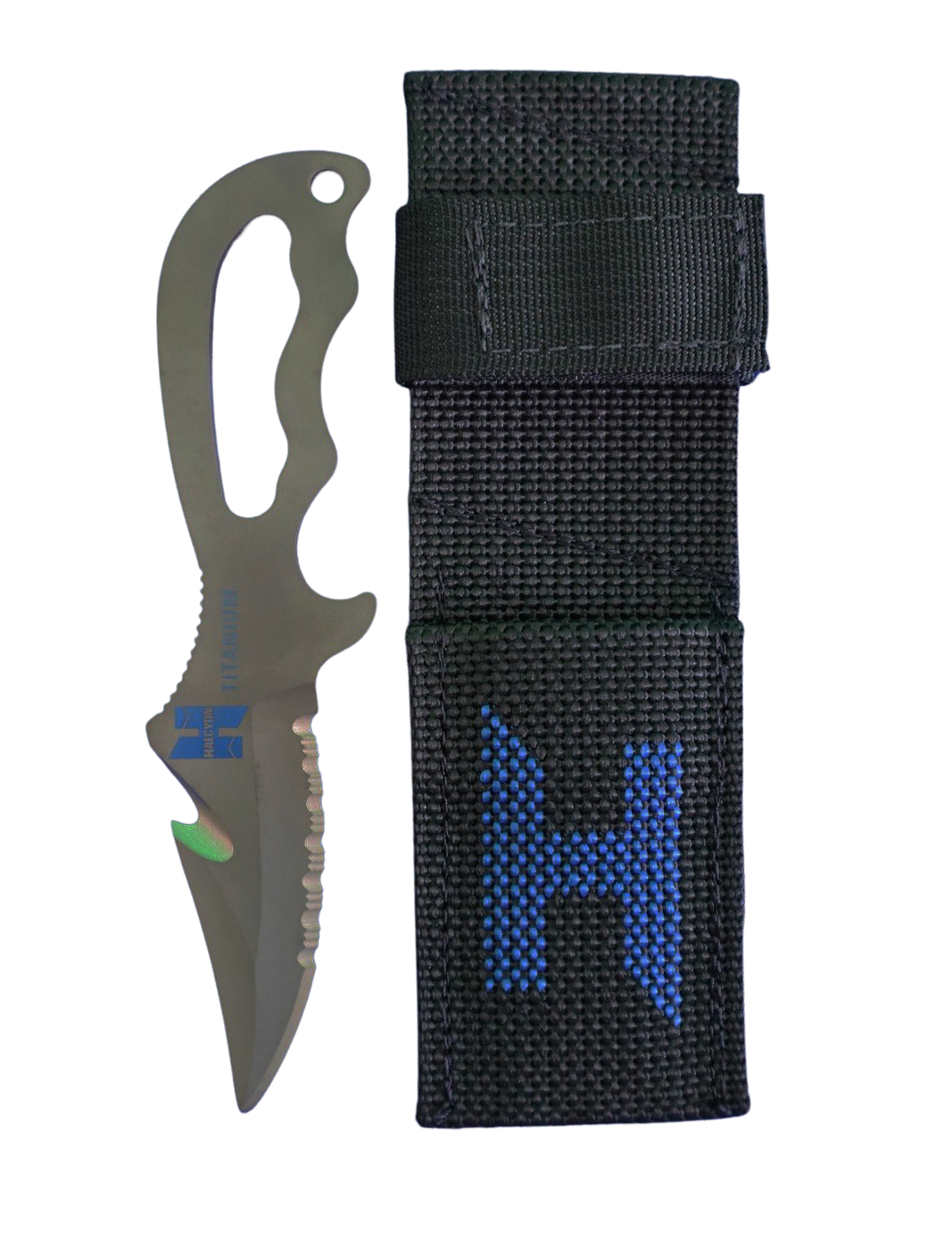 Halcyon Knife with angled 'H' sheath - Explorer