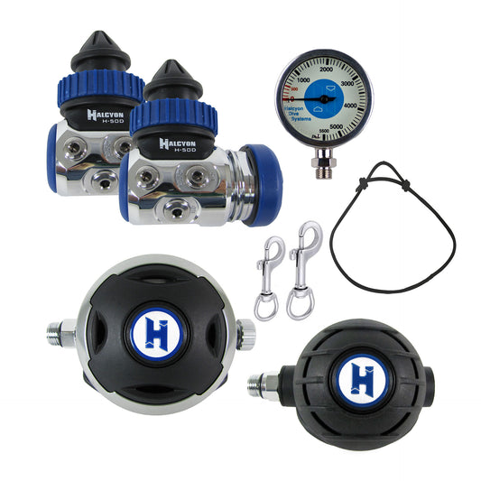 Halcyon Technical Diving Regulator Set - H50D/Halo/Aura